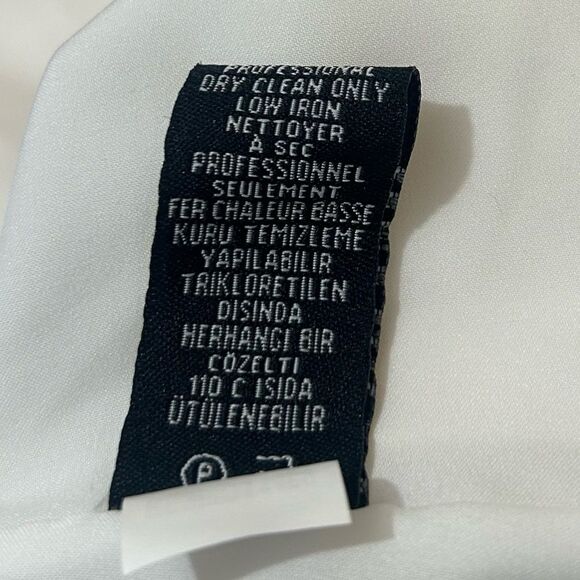 Tibi Silk Slip Dress S Ivory Embroidered Drop Waist Victorian Coquette Shift - Picture 11 of 12